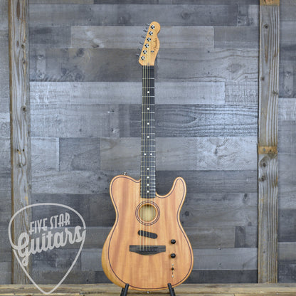 Fender American Acoustasonic Telecaster All-Mahogany - Natural with Deluxe Gig Bag