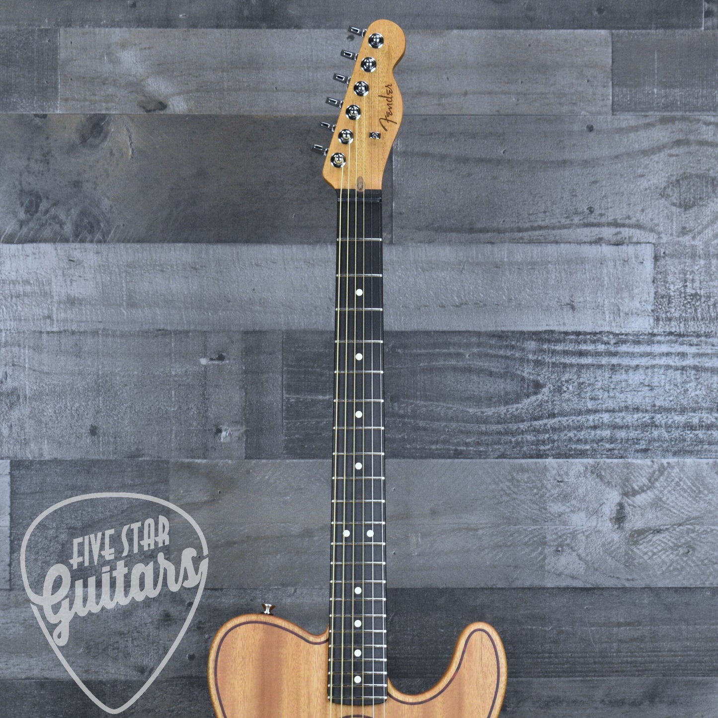 Fender American Acoustasonic Telecaster All-Mahogany - Natural with Deluxe Gig Bag