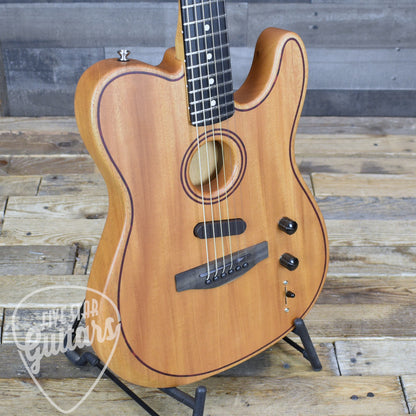 Fender American Acoustasonic Telecaster All-Mahogany - Natural with Deluxe Gig Bag