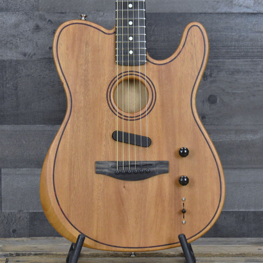 Fender American Acoustasonic Telecaster All-Mahogany - Natural with Deluxe Gig Bag