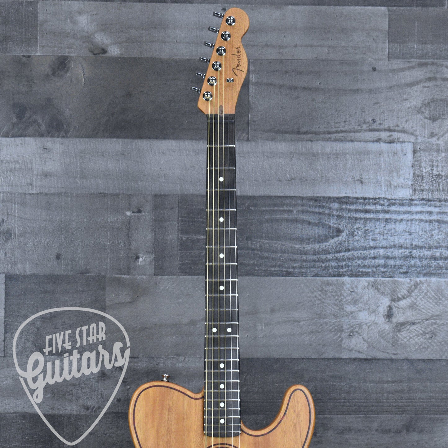 Fender American Acoustasonic Telecaster All-Mahogany - Natural with Deluxe Gig Bag
