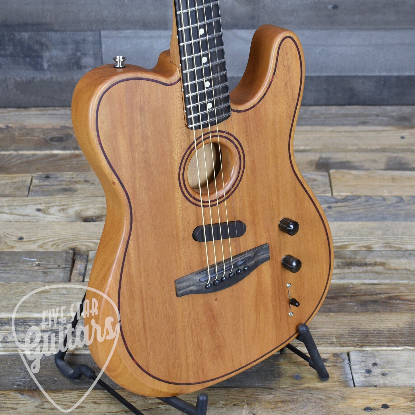 Fender American Acoustasonic Telecaster All-Mahogany - Natural with Deluxe Gig Bag