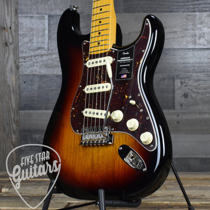 Fender American Professional II Stratocaster - 3 Tone Sunburst with Hard Shell Case