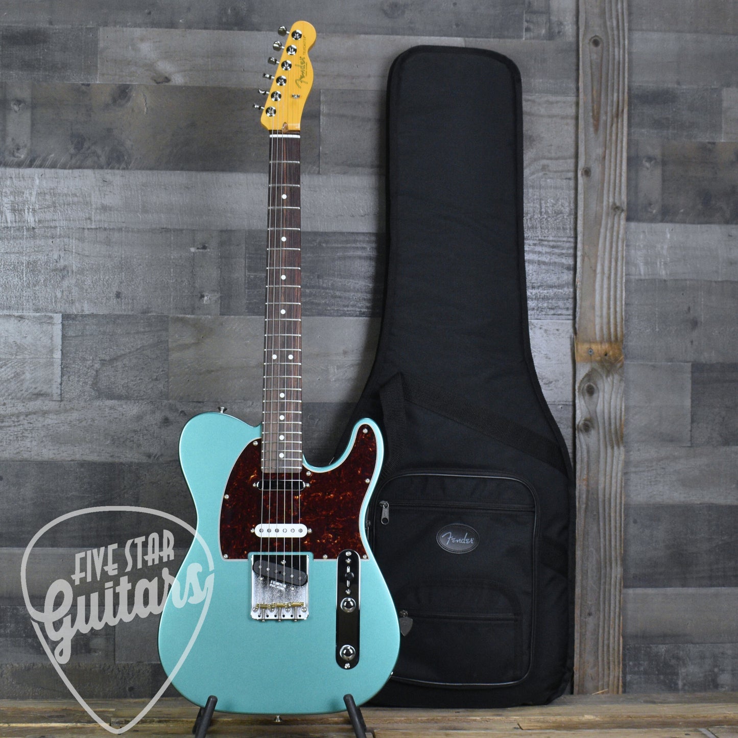 Fender American Professional Classic Hotshot Telecaster Rosewood Fingerboard - Faded Sherwood Green Metallic with Deluxe Gigbag