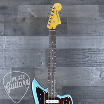 Fender American Professional Classic Jaguar - Faded Sherwood Green Metallic with Deluxe Gig Bag