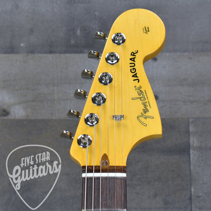 Fender American Professional Classic Jaguar - Faded Sherwood Green Metallic with Deluxe Gig Bag