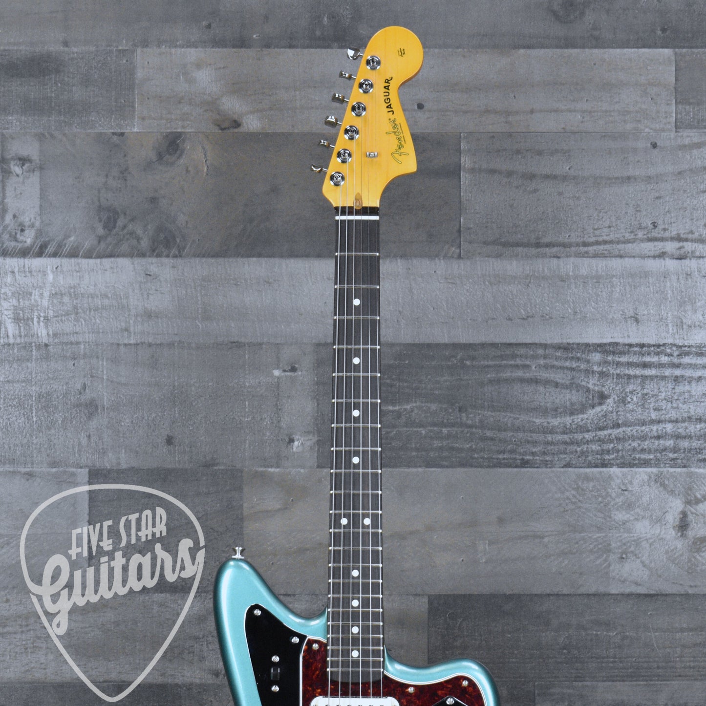 Fender American Professional Classic Jaguar Rosewood Fingerboard Faded Sherwood Green Metallic Included: Deluxe Gig Bag