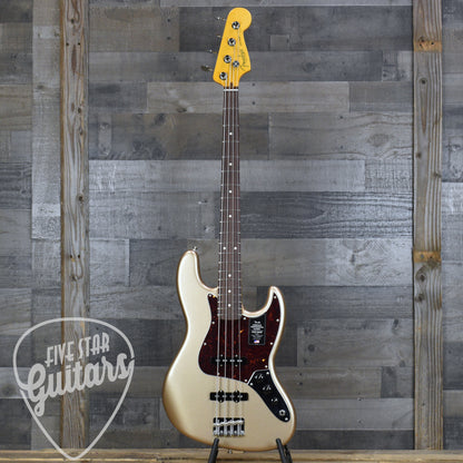 Fender American Professional Classic Jazz Bass - Faded Firemist Gold with Gigbag