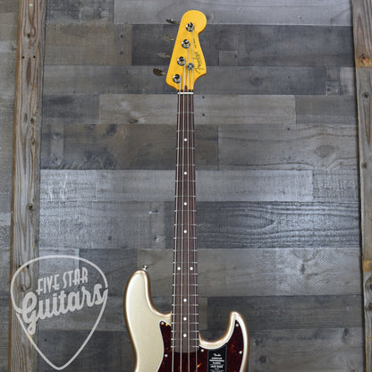 Fender American Professional Classic Jazz Bass - Faded Firemist Gold with Gigbag