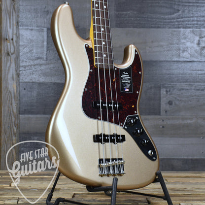Fender American Professional Classic Jazz Bass - Faded Firemist Gold with Gigbag