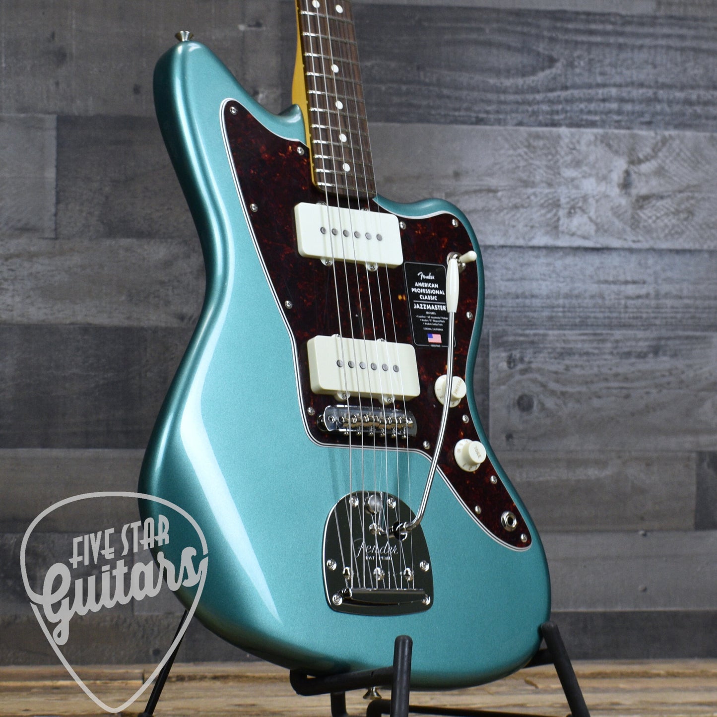 Fender American Professional Classic Jazzmaster, Rosewood Fingerboard - Faded Sherwood Green Metallic with Gigbag