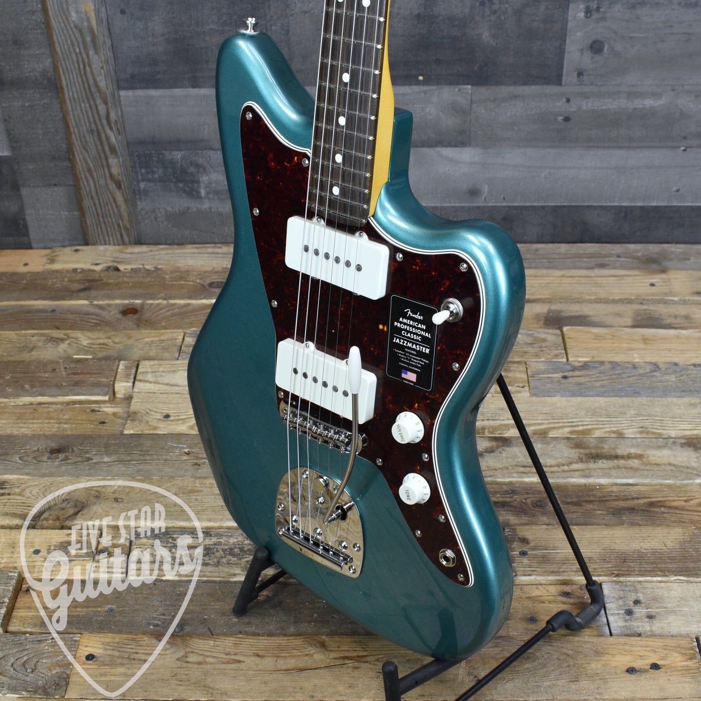 Fender American Professional Classic Jazzmaster, Rosewood Fingerboard - Faded Sherwood Green Metallic with Gigbag