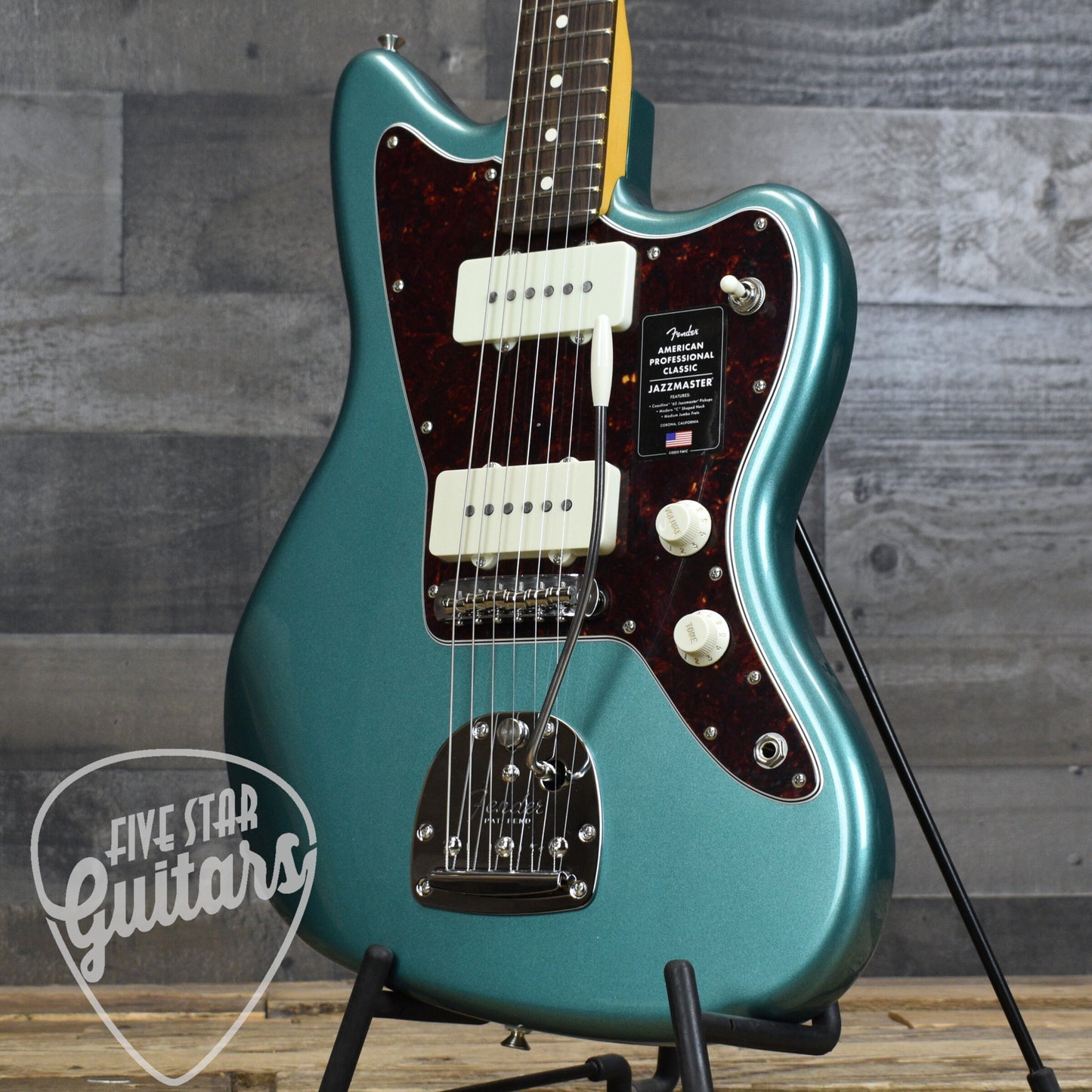 Fender American Professional Classic Jazzmaster, Rosewood Fingerboard - Faded Sherwood Green Metallic with Gigbag