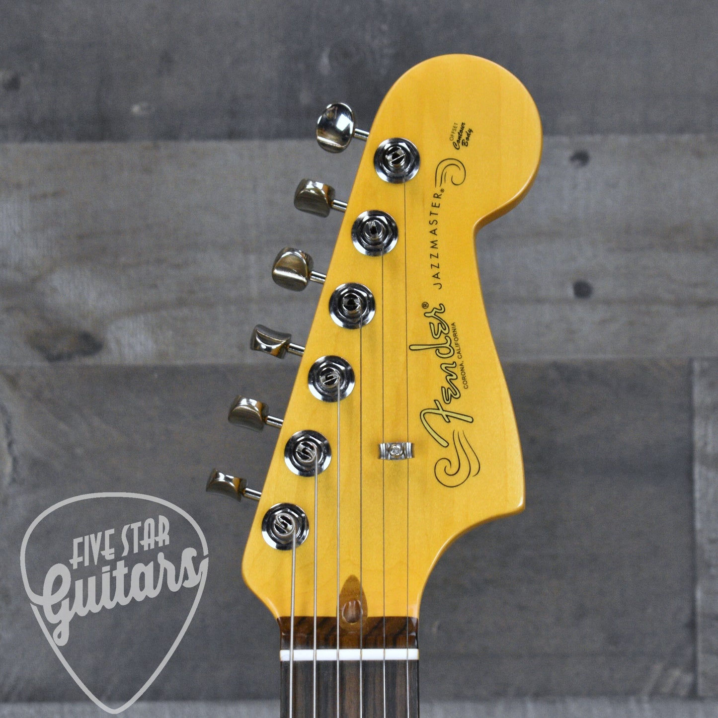 Pre-Owned Fender American Professional Classic Jazzmaster, Rosewood Fingerboard - Faded Sherwood Green Metallic with Gigbag - copy