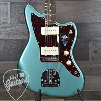 Pre-Owned Fender American Professional Classic Jazzmaster, Rosewood Fingerboard - Faded Sherwood Green Metallic with Gigbag - copy