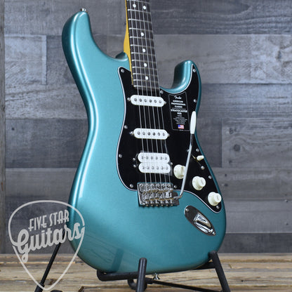 Fender American Professional Classic Stratocaster HSS Rosewood Fingerboard - Faded Sherwood Green Metallic with Deluxe Gigbag