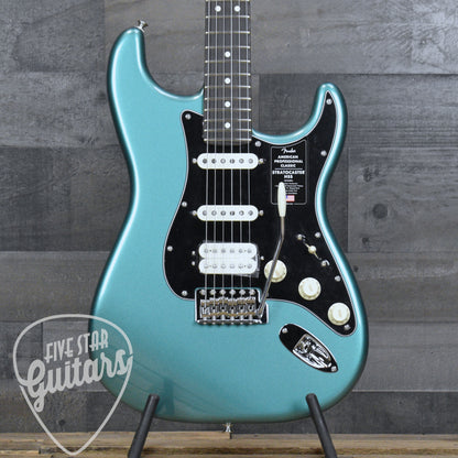 Fender American Professional Classic Stratocaster HSS Rosewood Fingerboard - Faded Sherwood Green Metallic with Deluxe Gigbag
