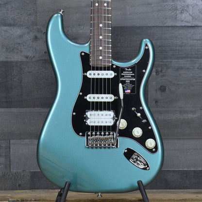 Fender American Professional Classic Stratocaster HSS Rosewood Fingerboard - Faded Sherwood Green Metallic with Deluxe Gigbag