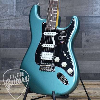 Fender American Professional Classic Stratocaster HSS Rosewood Fingerboard - Faded Sherwood Green Metallic with Deluxe Gigbag