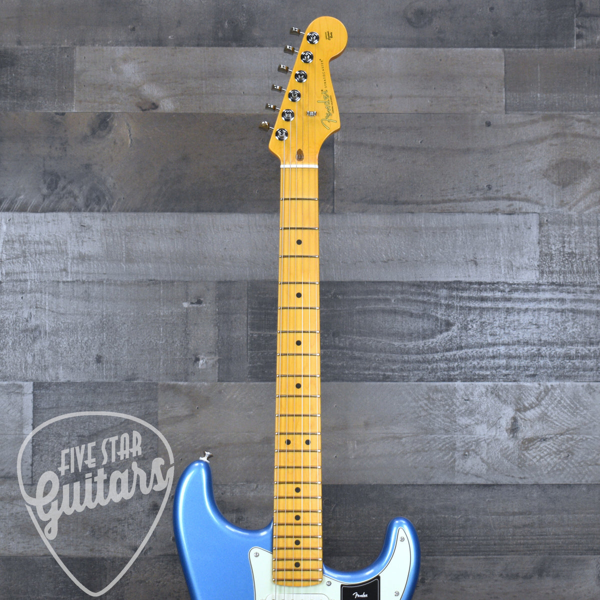 Fender American Professional Classic Stratocaster Maple Fingerboard - Faded Lake Placid Blue with Deluxe Gig Bag