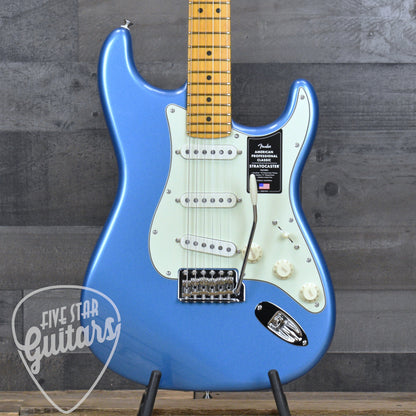 Fender American Professional Classic Stratocaster Maple Fingerboard - Faded Lake Placid Blue with Deluxe Gig Bag