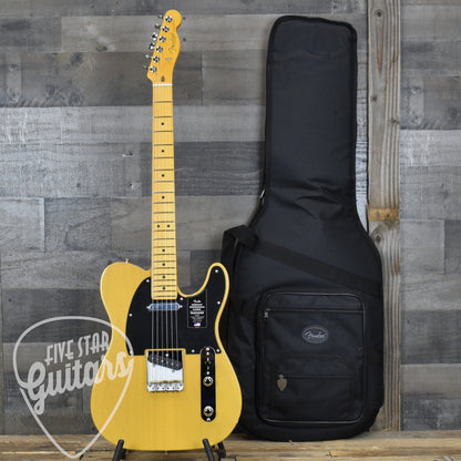 Fender American Professional Classic Telecaster Maple Fingerboard - Butterscotch Blonde with Deluxe Gig Bag