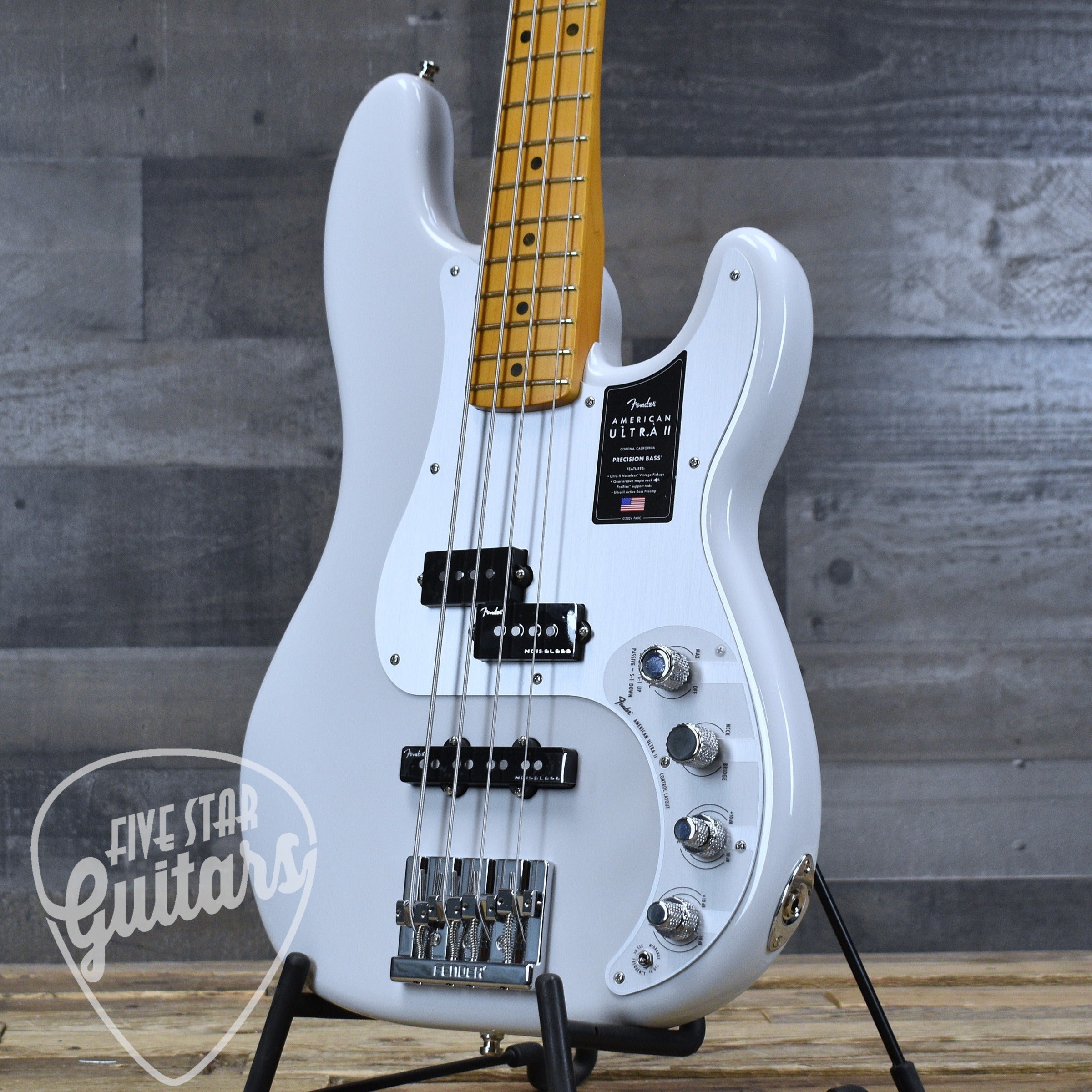 Fender American Ultra II Precision Bass - Avalanche – Five Star