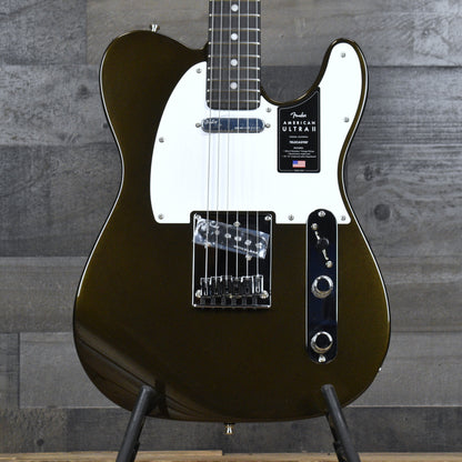 Fender American Ultra II Telecaster Ebony Fingerboard - Texas Tea with Deluxe Molded Case