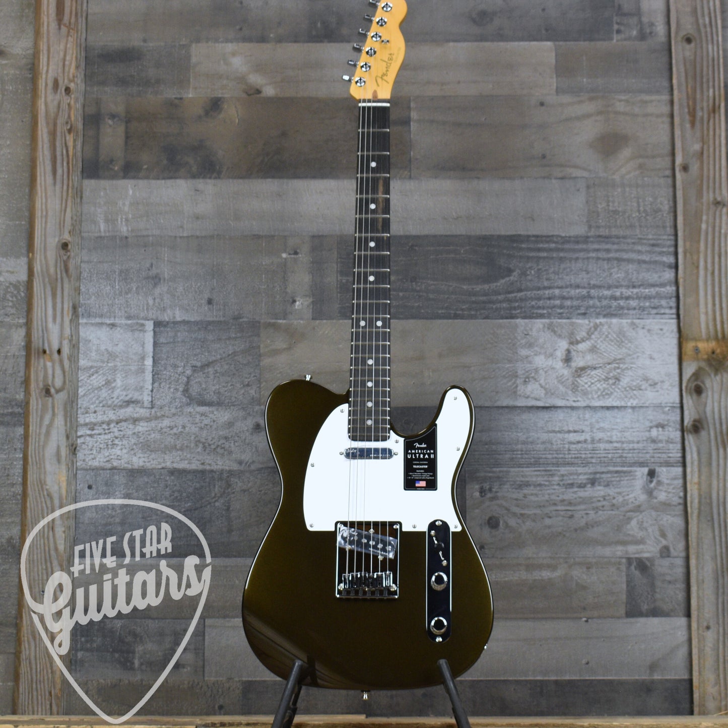 Fender American Ultra II Telecaster Ebony Fingerboard - Texas Tea with Deluxe Molded Case