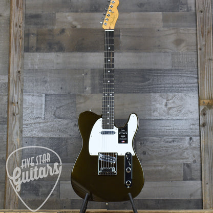 Fender American Ultra II Telecaster Ebony Fingerboard - Texas Tea with Deluxe Molded Case