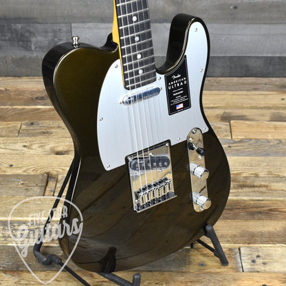 Fender American Ultra II Telecaster Ebony Fingerboard - Texas Tea with Deluxe Molded Case