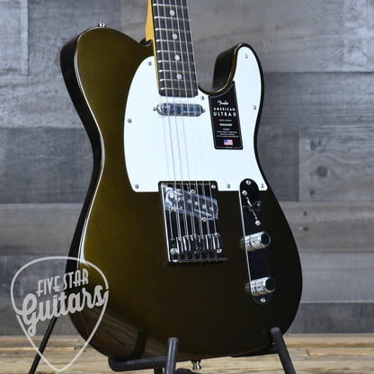Fender American Ultra II Telecaster Ebony Fingerboard - Texas Tea with Deluxe Molded Case