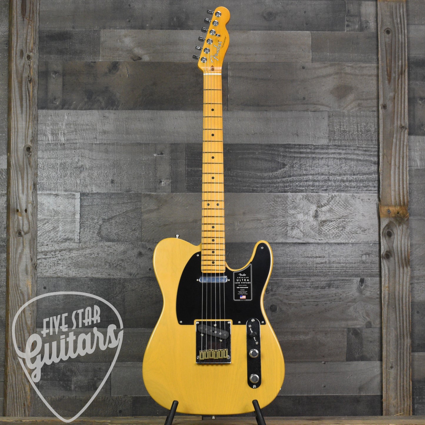 Fender American Ultra Luxe Vintage '50s Telecaster - Butterscotch Blonde with Fender Deluxe Hardshell Case