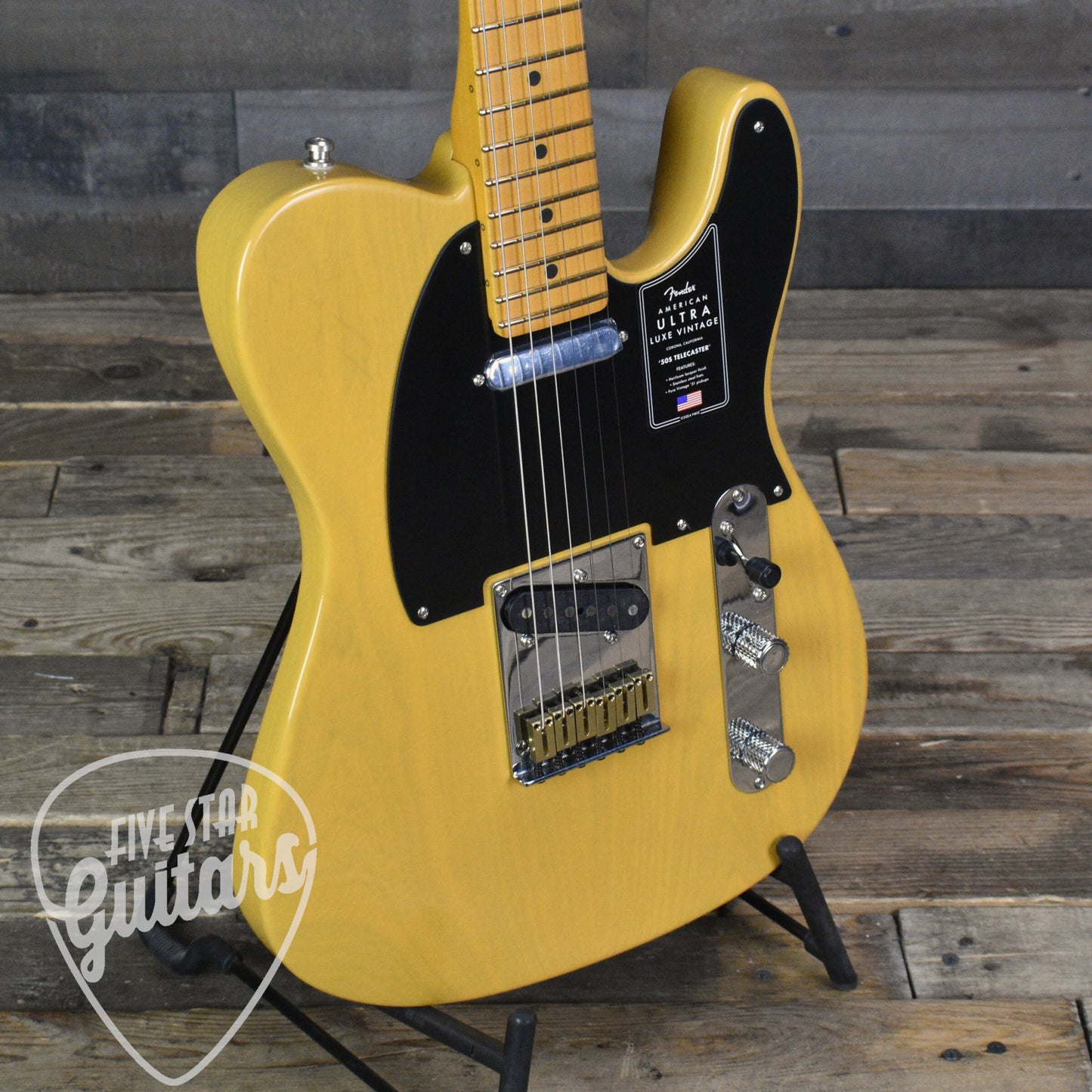 Fender American Ultra Luxe Vintage '50s Telecaster - Butterscotch Blonde with Fender Deluxe Hardshell Case
