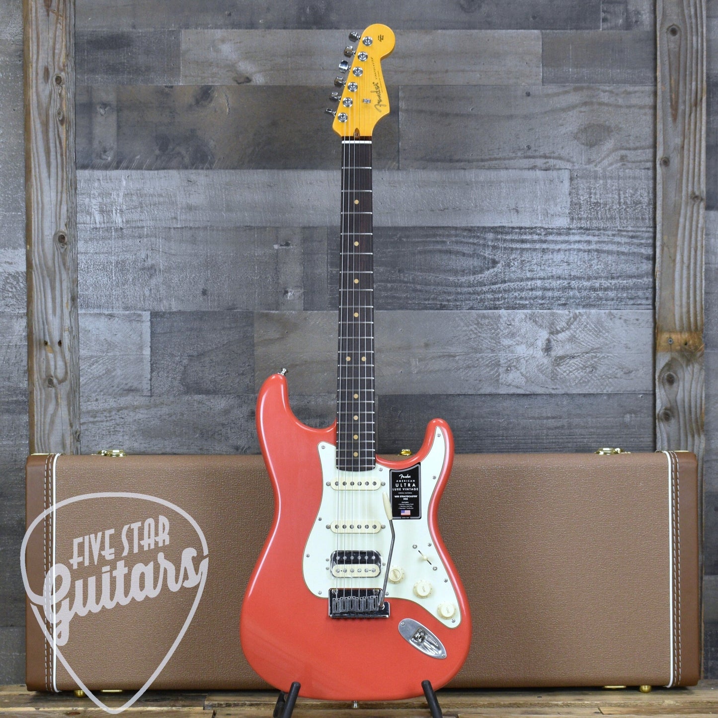 Fender American Ultra Luxe Vintage '60s Stratocaster HSS - Fiesta Red with Fender Deluxe Hardshell Case