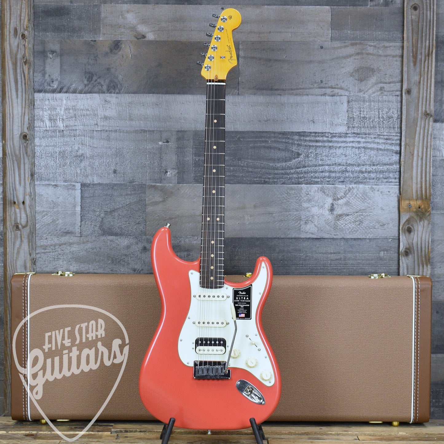 Fender American Ultra Luxe Vintage '60s Stratocaster HSS - Fiesta Red with Fender Deluxe Hardshell Case