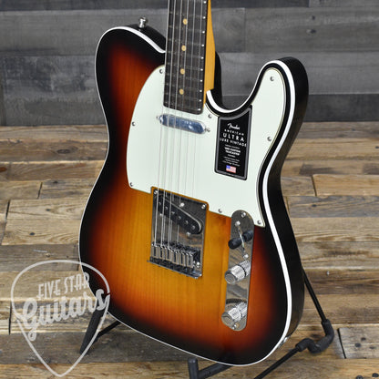 Fender American Ultra Luxe Vintage '60s Telecaster Custom - 3-Color Sunburst with Deluxe Hardshell