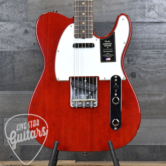 Fender American Vintage II 1963 Telecaster - Crimson Red Transparent with Hard Shell Case