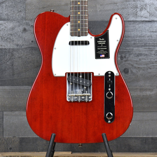 Fender American Vintage II 1963 Telecaster - Crimson Red Transparent with Hard Shell Case