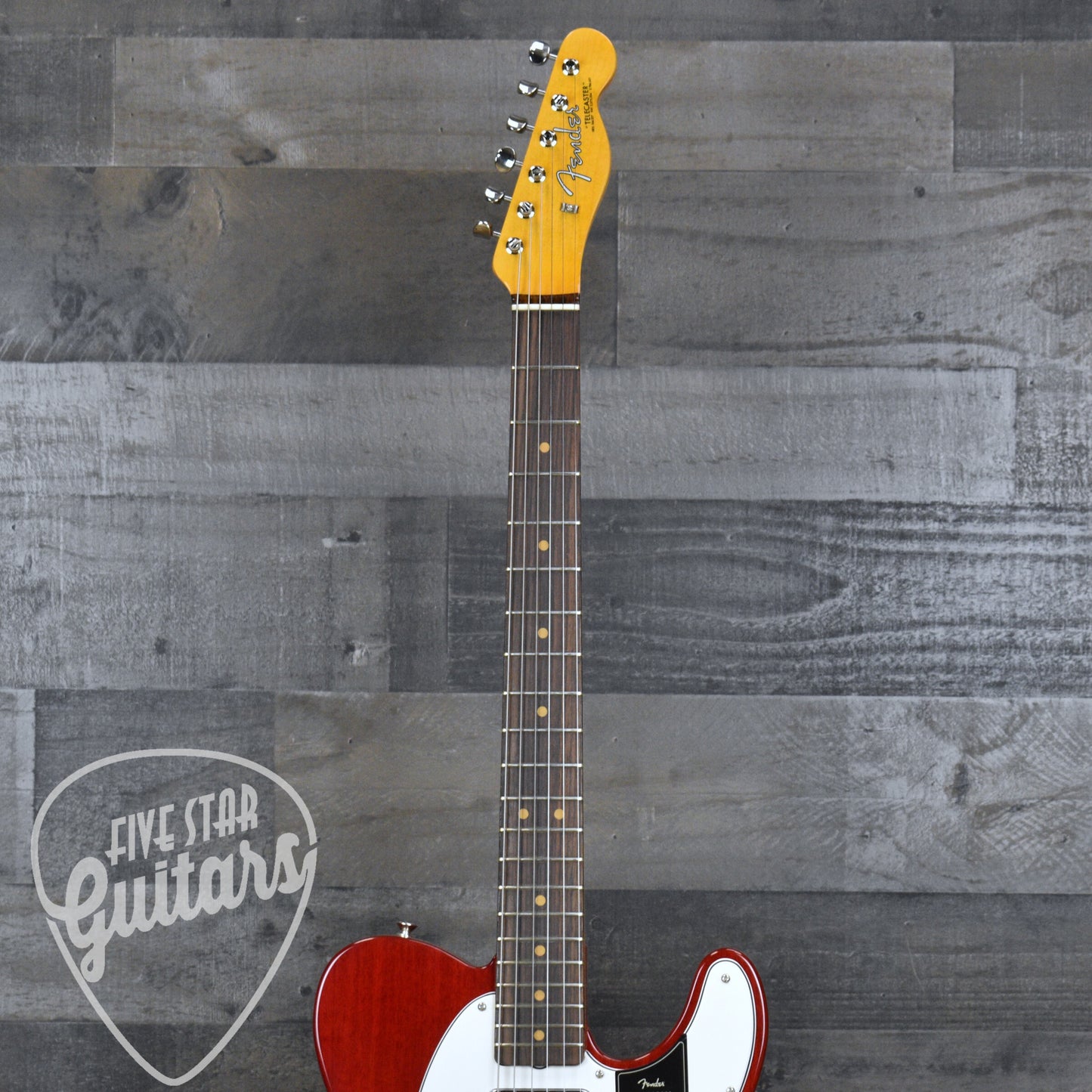 Fender American Vintage II 1963 Telecaster - Crimson Red Transparent with Hard Shell Case