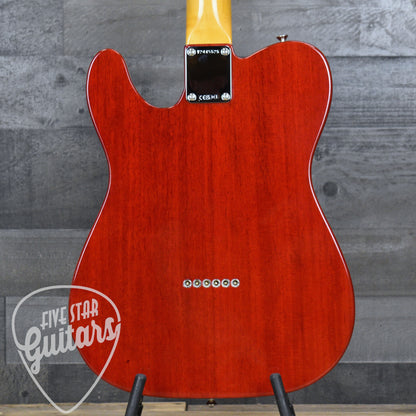 Fender American Vintage II 1963 Telecaster - Crimson Red Transparent with Hard Shell Case