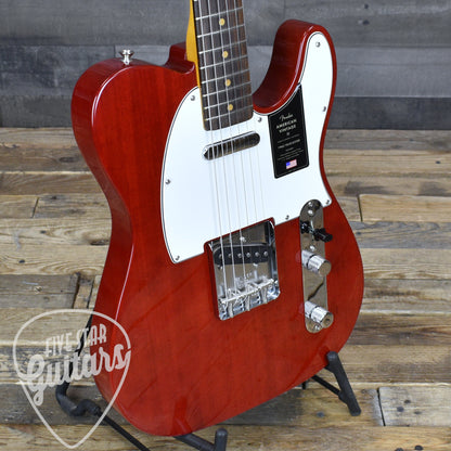 Fender American Vintage II 1963 Telecaster - Crimson Red Transparent with Hard Shell Case