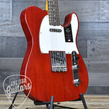 Fender American Vintage II 1963 Telecaster - Crimson Red Transparent with Hard Shell Case