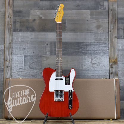Fender American Vintage II 1963 Telecaster - Crimson Red Transparent with Hard Shell Case