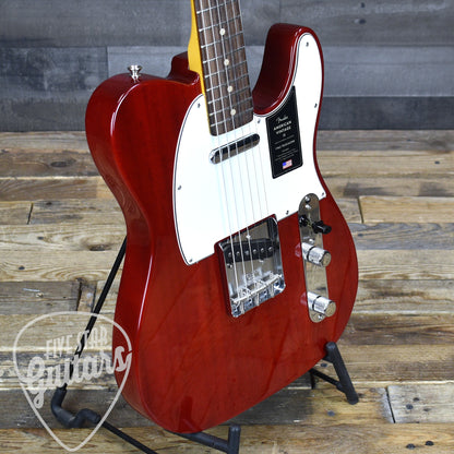 Fender American Vintage II 1963 Telecaster - Crimson Red Transparent with Hard Shell Case