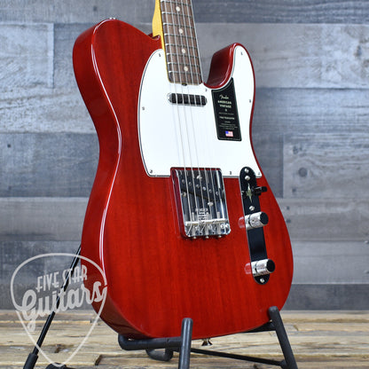 Fender American Vintage II 1963 Telecaster - Crimson Red Transparent with Hard Shell Case