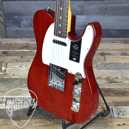 Fender American Vintage II 1963 Telecaster - Crimson Red Transparent with Hard Shell Case