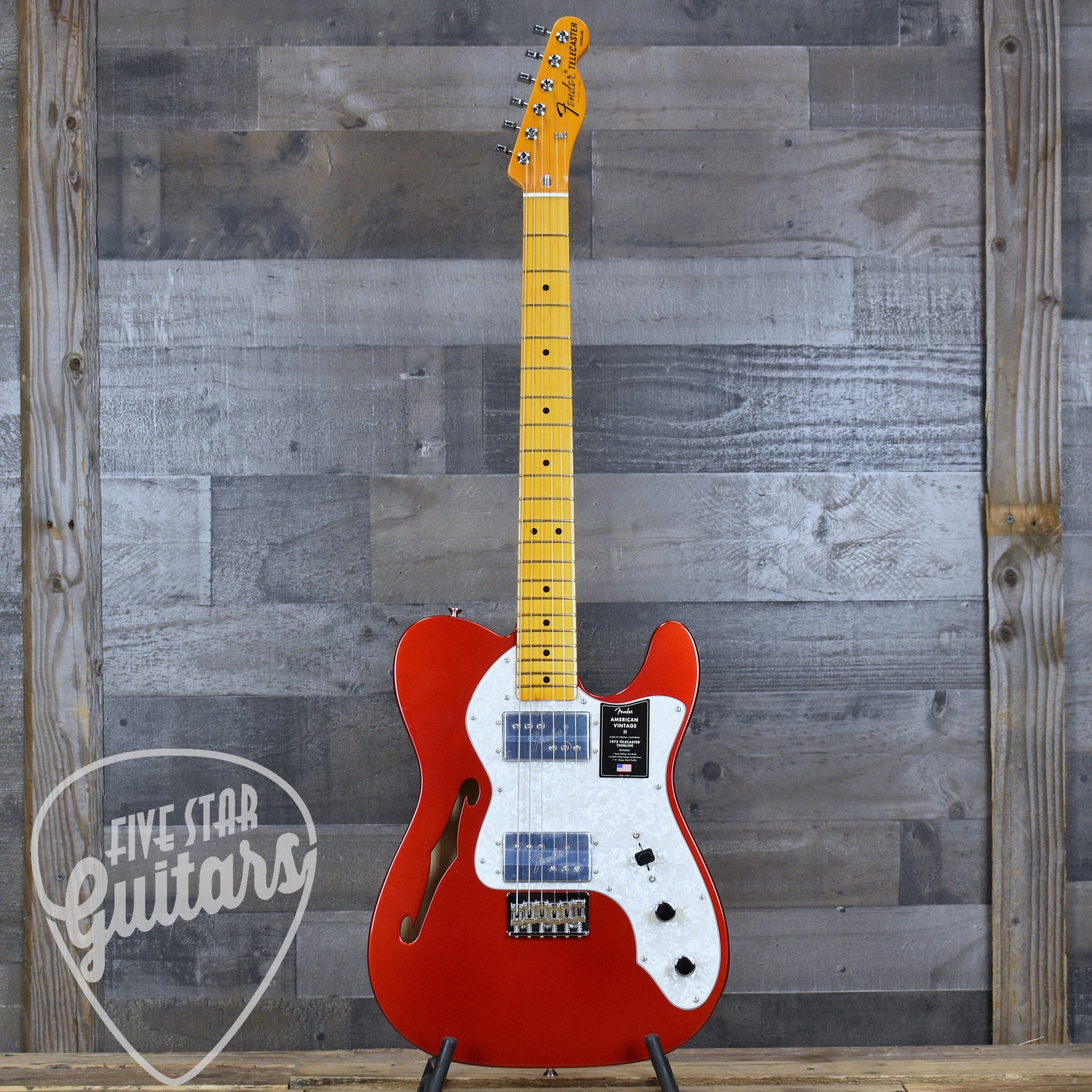 Fender American Vintage II 1972 Telecaster Thinline - Candy Apple