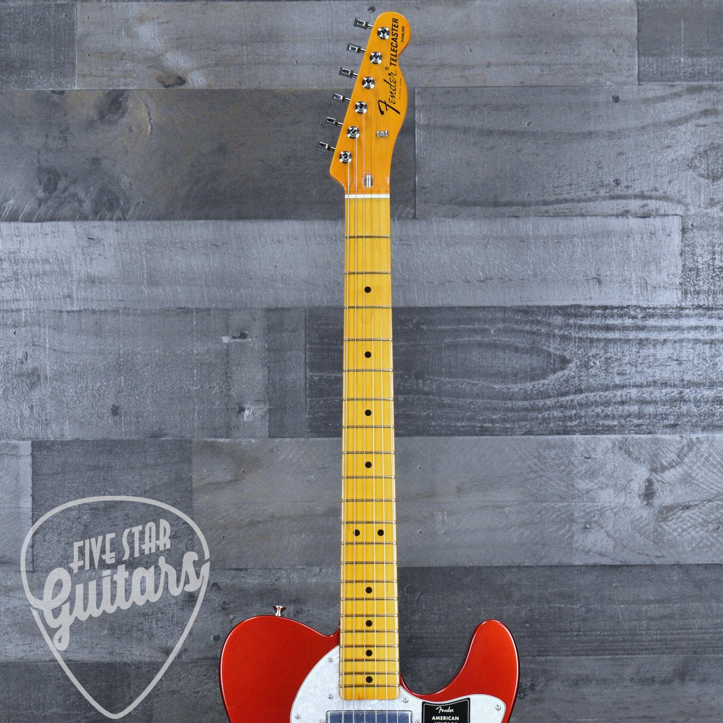 Fender American Vintage II 1972 Telecaster Thinline - Candy Apple Red with Hardshell Case
