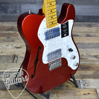 Fender American Vintage II 1972 Telecaster Thinline - Candy Apple Red with Hardshell Case